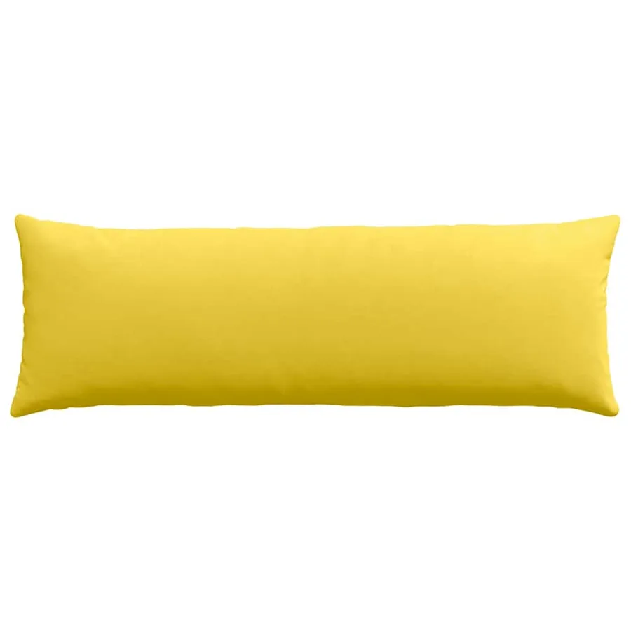 Coussins de canapé 2 pcs Jaune clair 120 x 40 cm tissu - 6