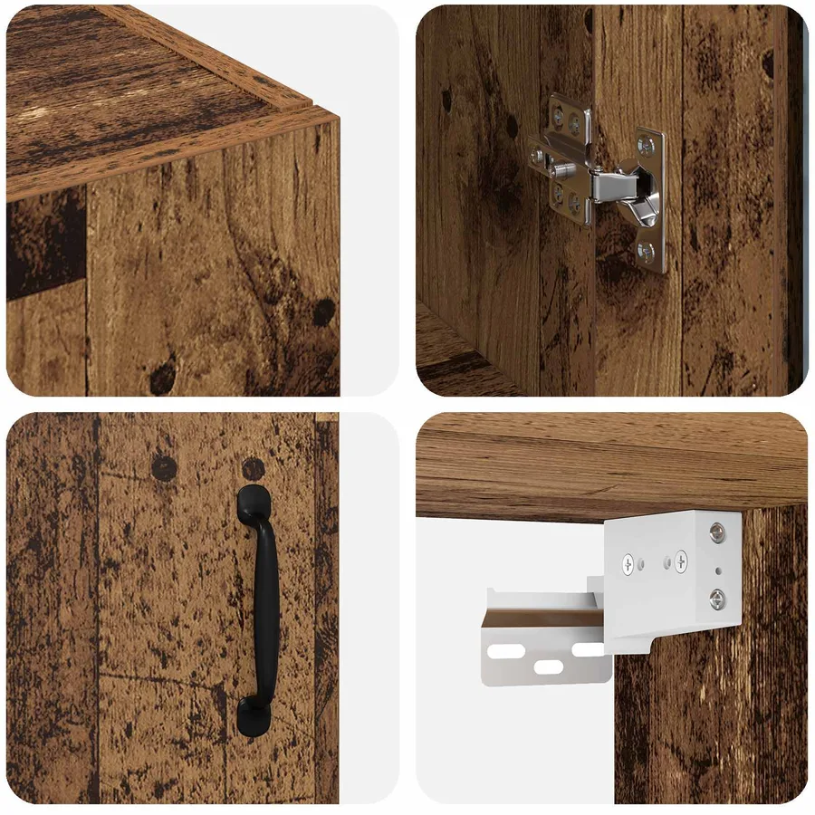 Armoire de rangement Bois ancien 69,5 x 34 x 90 cm - 9