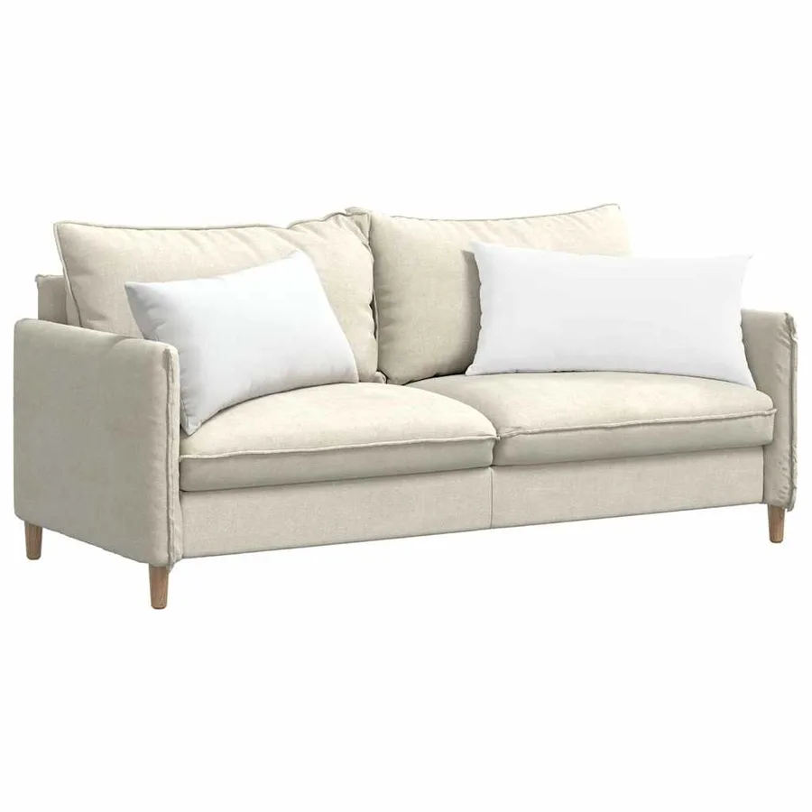 Coussins de canapé 2 pcs Blanc 80 x 40 cm tissu - 3