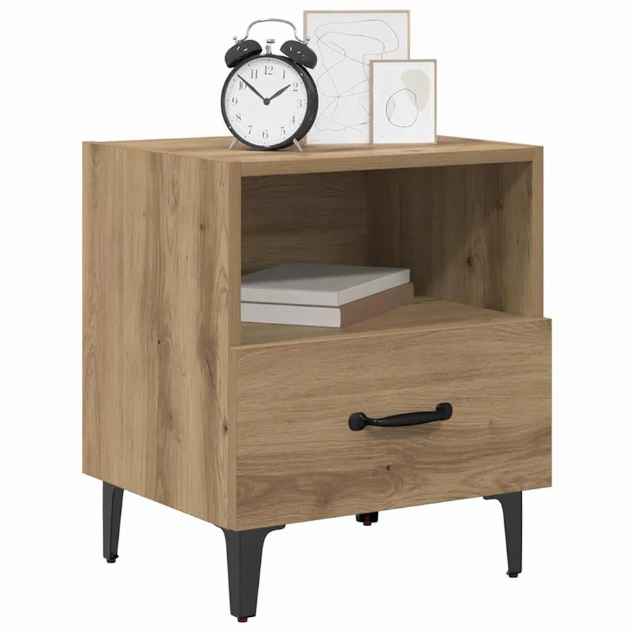 Cabinet de chevet Chêne artisanal 40 x 35 x 47,5 cm - 3