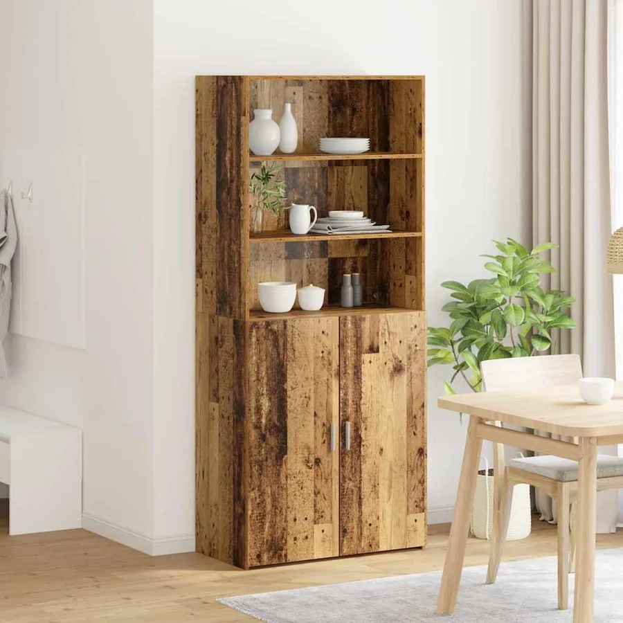Haut Armoire Bois Ancien 80 x 42,5 x 185 cm Bois d'ingénierie - 4
