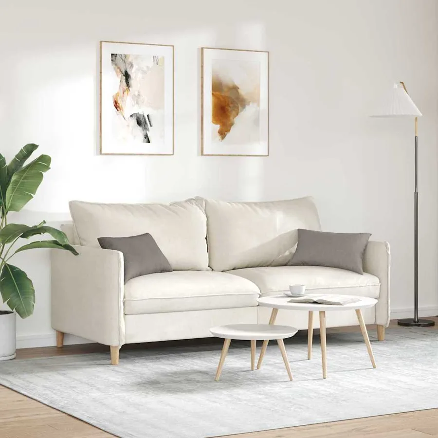 Coussins de canapé 2 pcs Taupe 50 x 30 cm tissu - 4