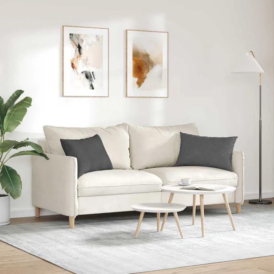 Coussins de canapé 2 pcs Gris foncé 60 x 40 cm - 4