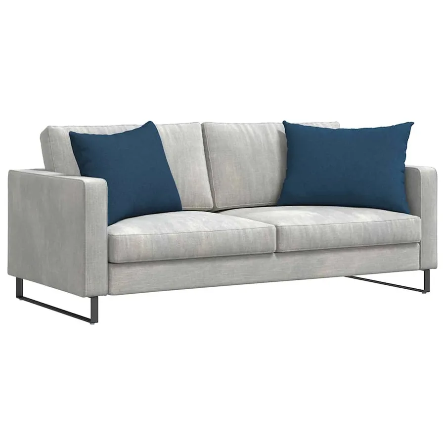 Coussins de canapé 2 pcs Bleu 70 x 50 cm tissu - 3