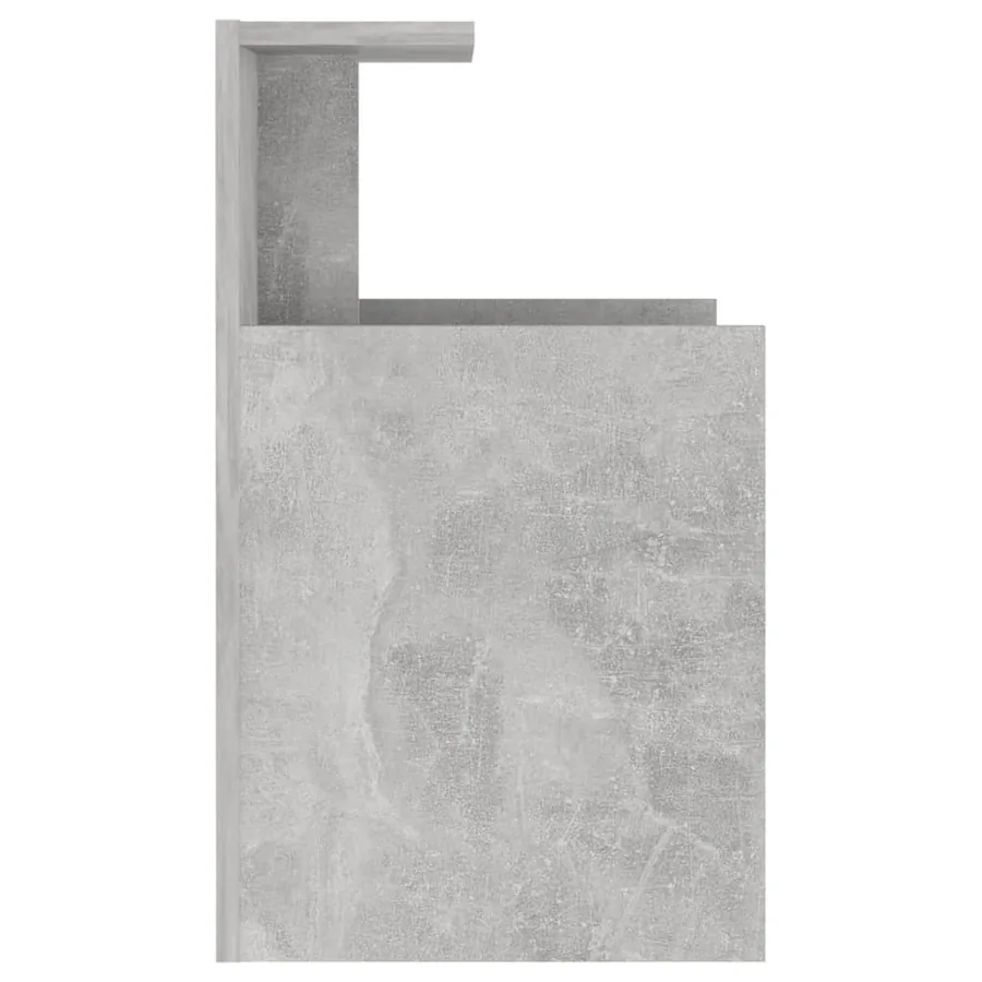 Tables de chevet 2 pcs Gris béton 40x35x60 cm Aggloméré - 5