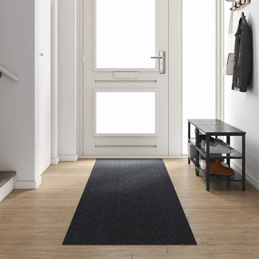 Tapis Couloir Anthracite 80 x 400 cm tissu