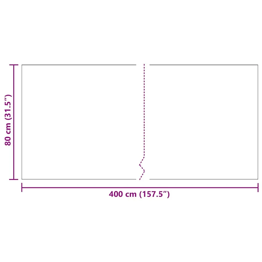 Tapis Couloir Anthracite 80 x 400 cm tissu - 8