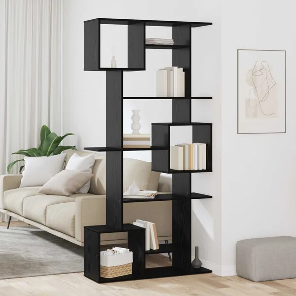 Bibliothèque Chêne noir 92 x 29 x 188 cm Bois d'ingénierie