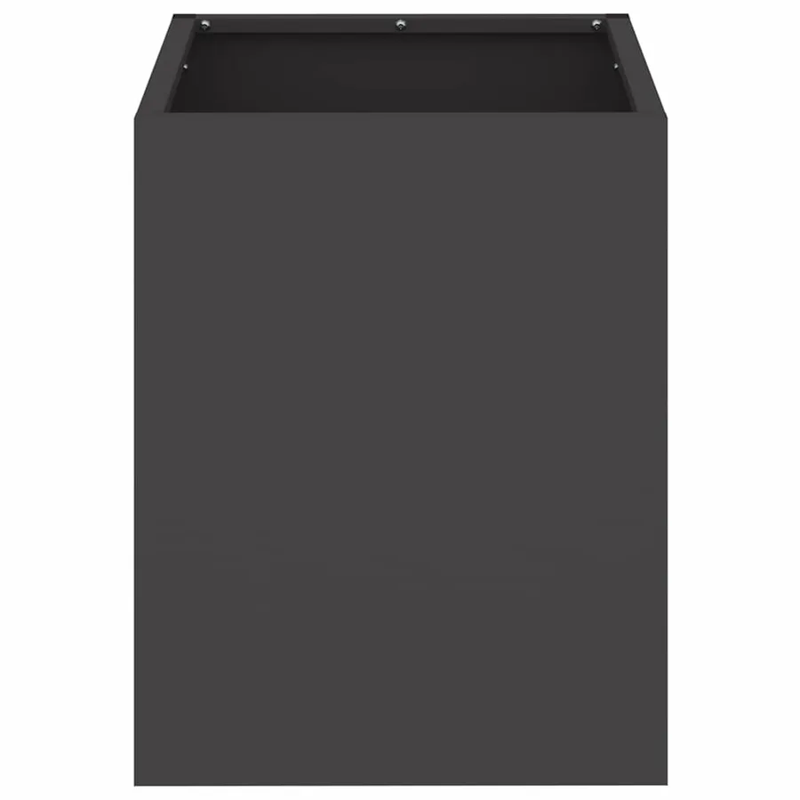 Cache-pot de jardin Noir 32 x 32 x 40 cm Acier laminé à froid - 5