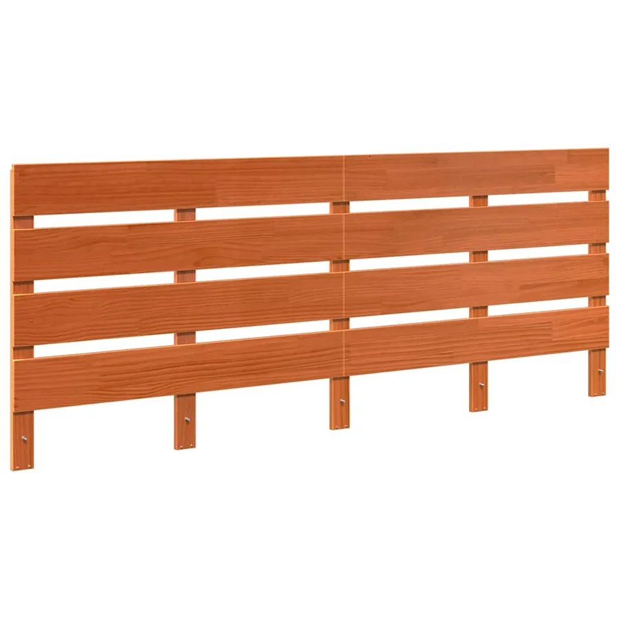 Tête de lit Brun cire 200,5 x 3 x 80 cm Pin massif - 2