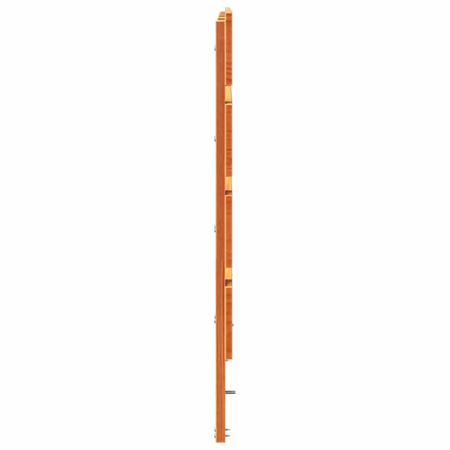 Tête de lit Brun cire 200,5 x 3 x 80 cm Pin massif - 5