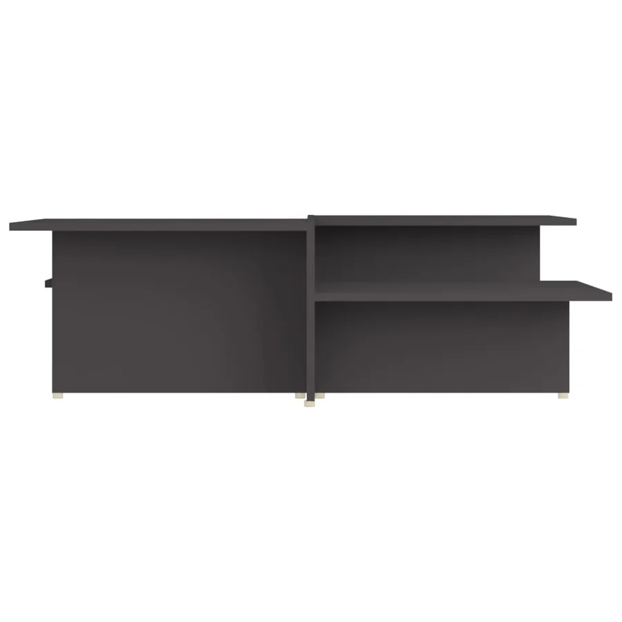 Tables basses 2 pcs Gris 111,5x50x33 cm Bois d'ingénierie - 4