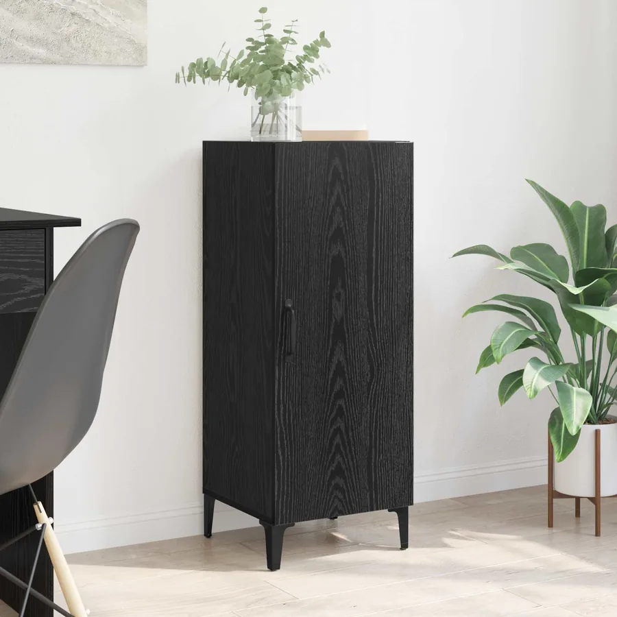 Buffet Chêne noir 34,5 x 34 x 90 cm Bois d'ingénierie