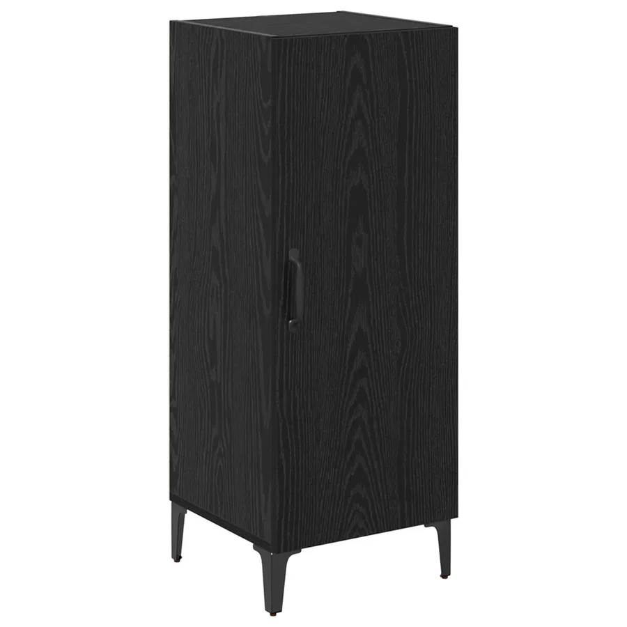 Buffet Chêne noir 34,5 x 34 x 90 cm Bois d'ingénierie - 2