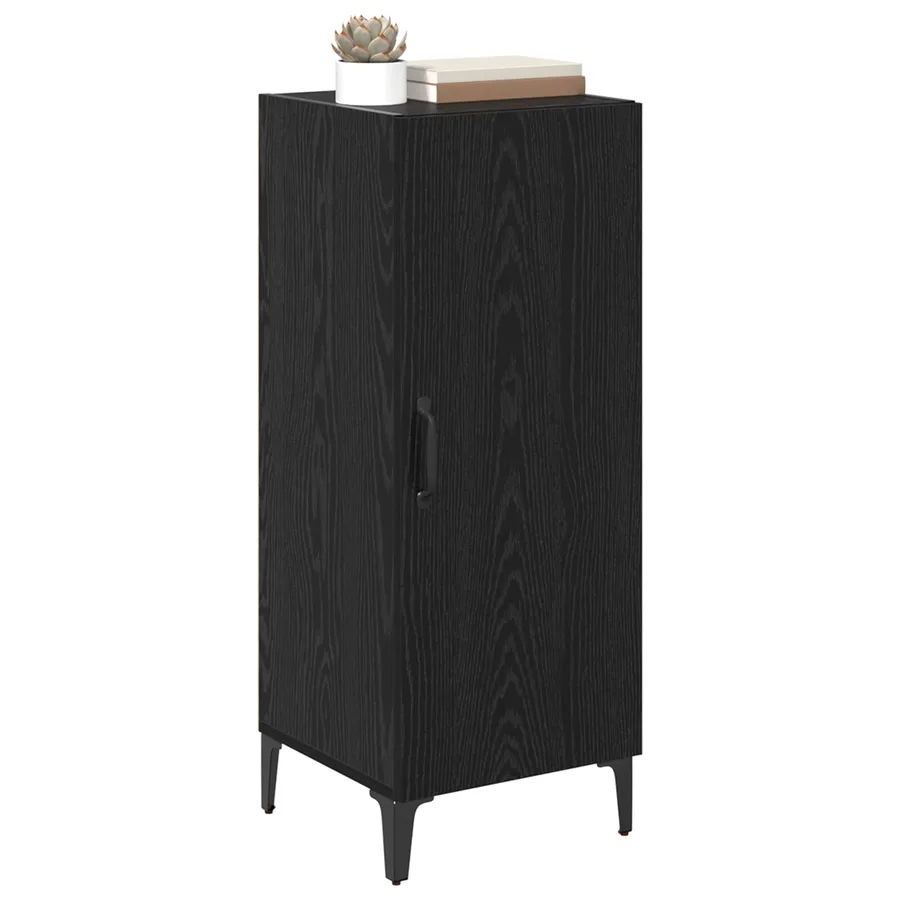 Buffet Chêne noir 34,5 x 34 x 90 cm Bois d'ingénierie - 3