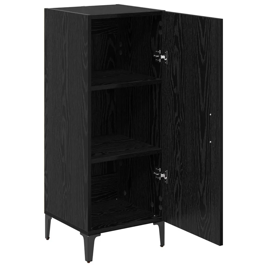 Buffet Chêne noir 34,5 x 34 x 90 cm Bois d'ingénierie - 5