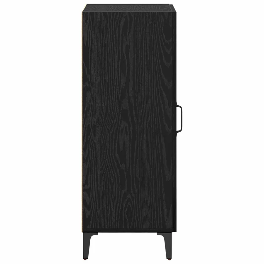 Buffet Chêne noir 34,5 x 34 x 90 cm Bois d'ingénierie - 7