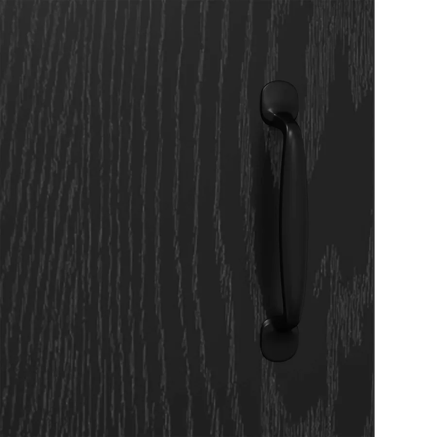 Buffet Chêne noir 34,5 x 34 x 90 cm Bois d'ingénierie - 8