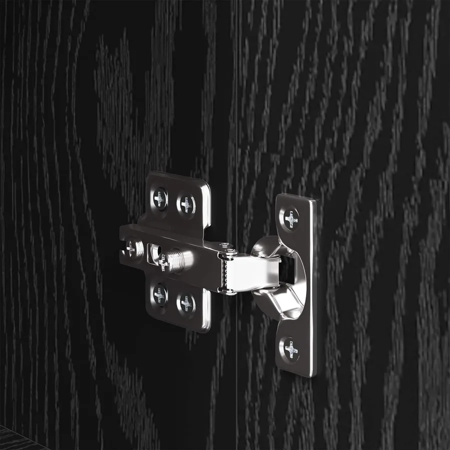 Buffet Chêne noir 34,5 x 34 x 90 cm Bois d'ingénierie - 9
