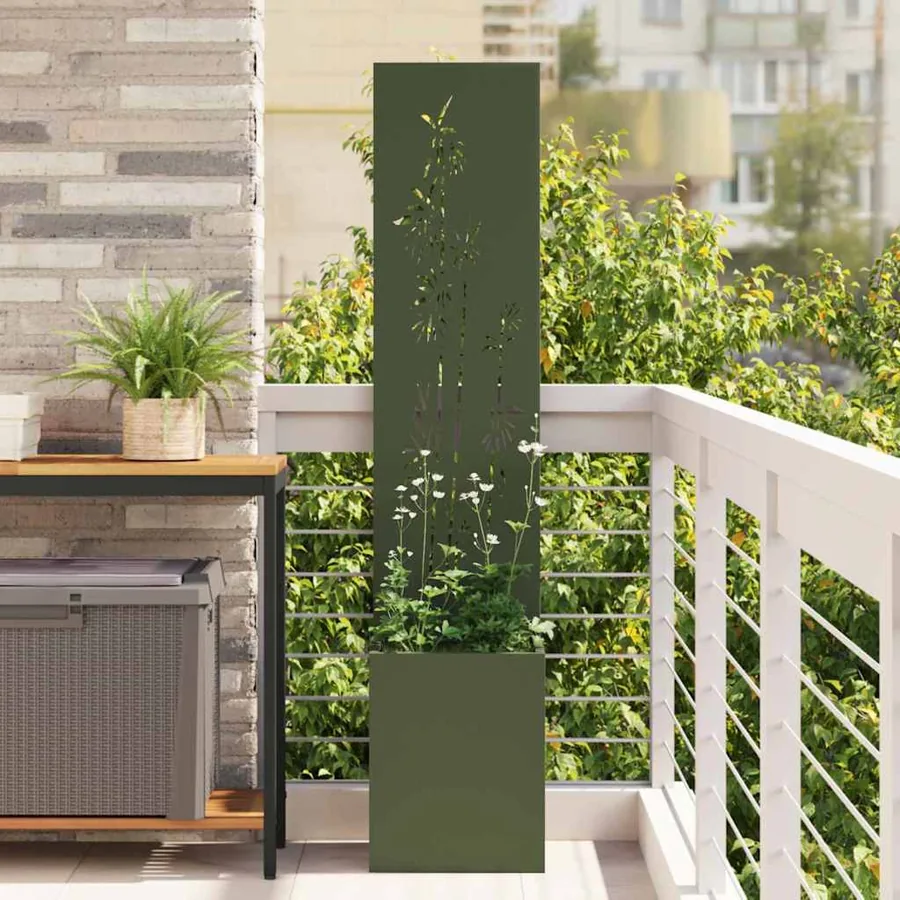 Écran de confidentialité de jardin Vert olive 32 x 32 x 150 cm