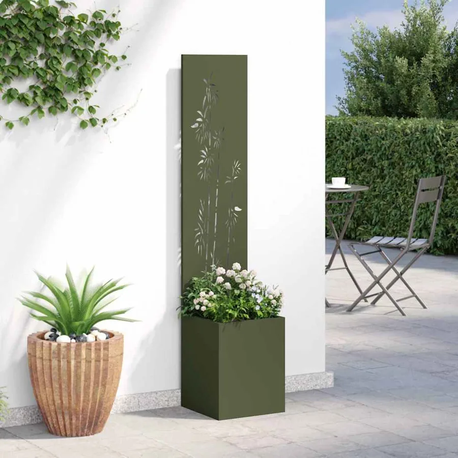 Écran de confidentialité de jardin Vert olive 32 x 32 x 150 cm - 4