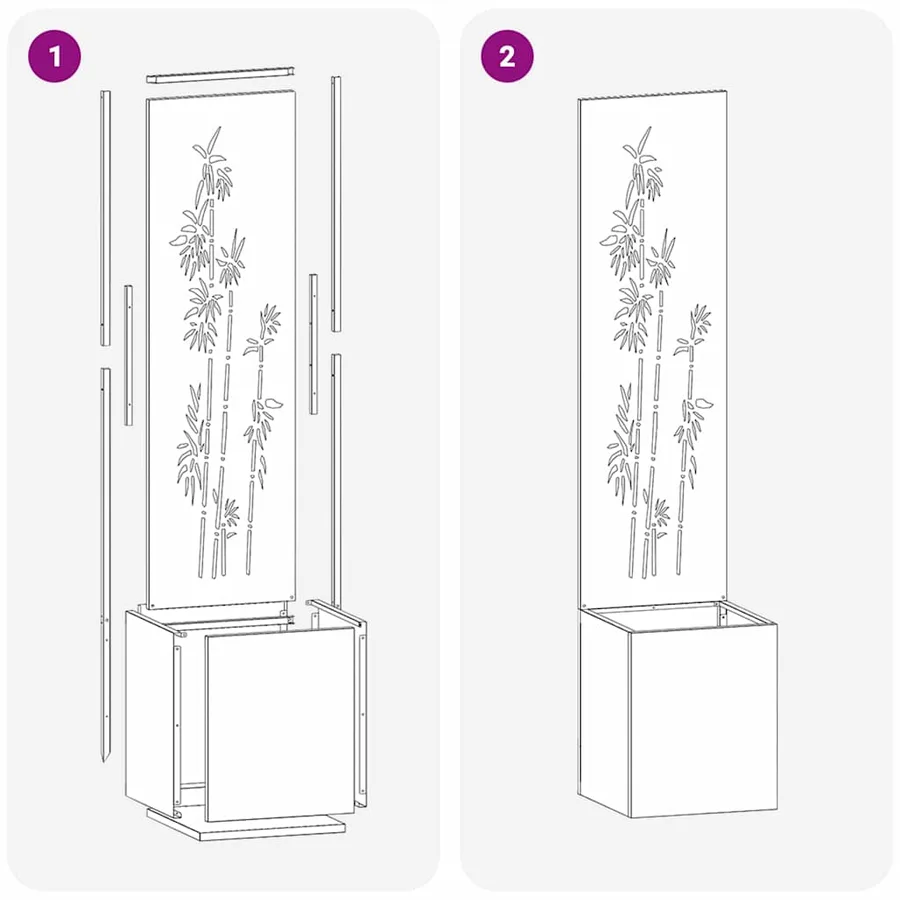 Écran de confidentialité de jardin Vert olive 32 x 32 x 150 cm - 9