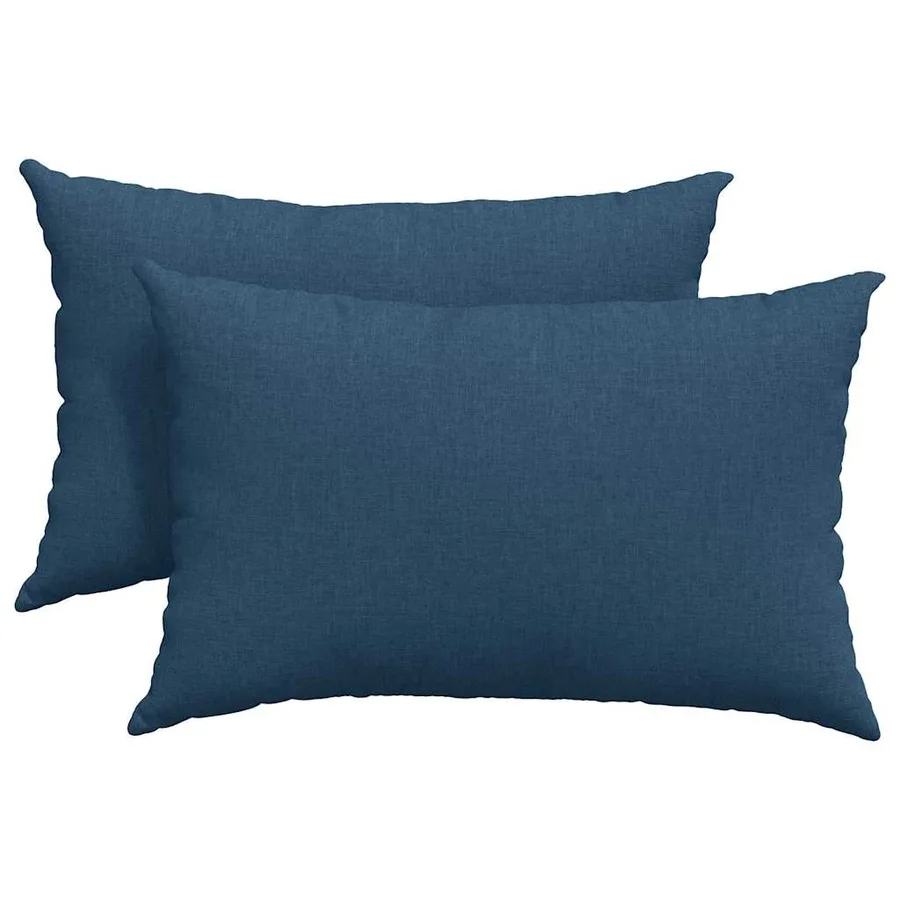 Coussins de canapé 2 pcs Bleu 60 x 40 cm tissu - 2