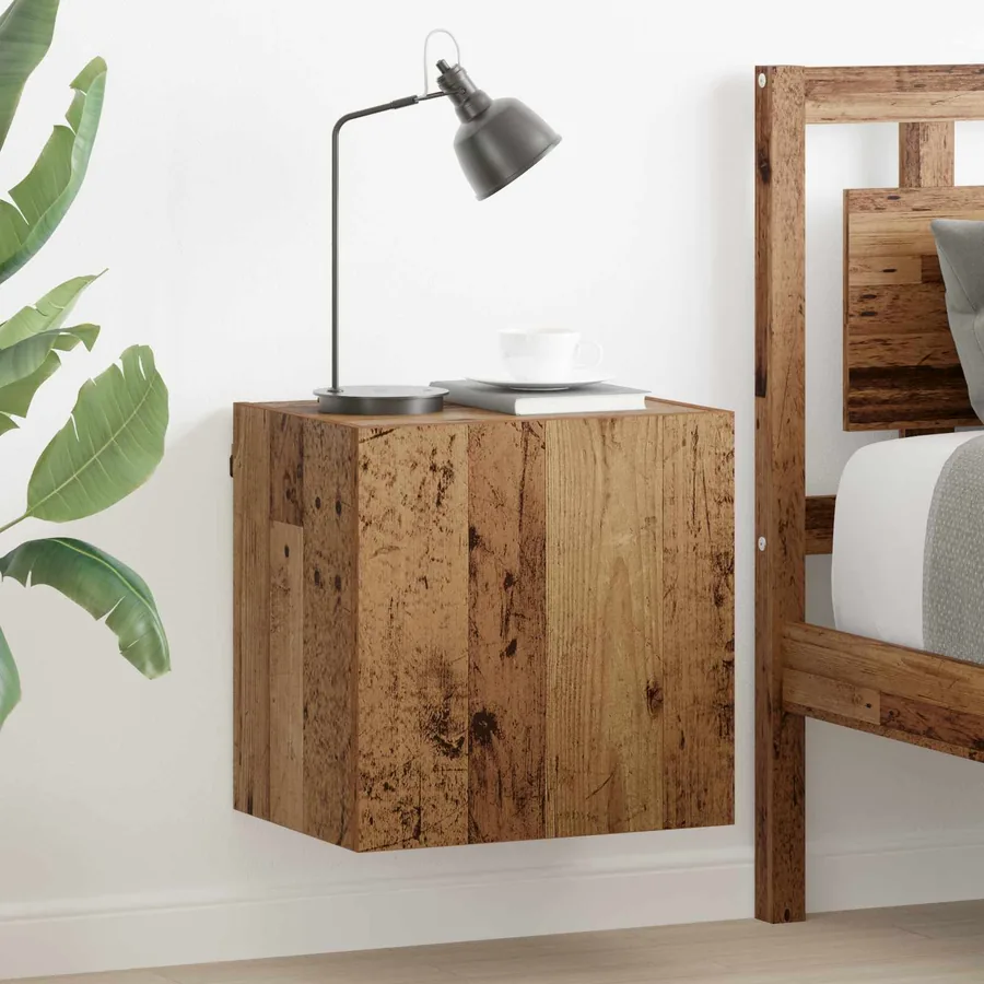 Meuble TV mural Bois Ancien 40,5x30x40cm Bois d'ingénierie
