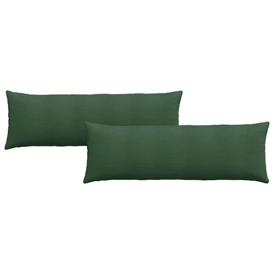 Coussins de canapé 2 pcs Vert foncé 120 x 40 cm - 2