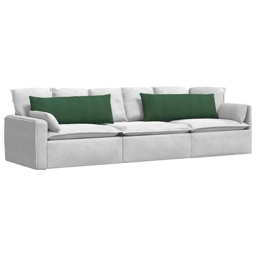 Coussins de canapé 2 pcs Vert foncé 120 x 40 cm - 3