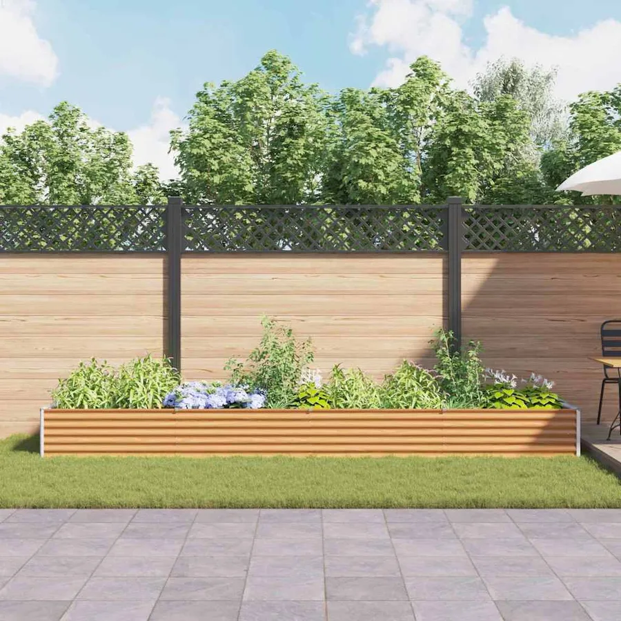 Jardinière surélevée 390 x 100 x 36 cm Acier galvanisé - 4