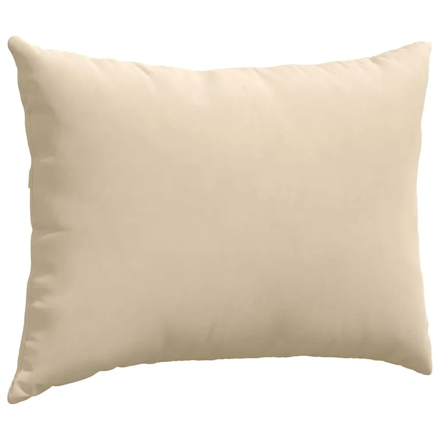 Coussins de canapé 2 pcs Crème 70 x 50 cm tissu - 5