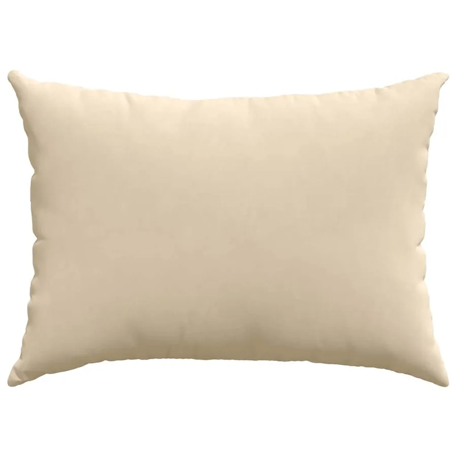 Coussins de canapé 2 pcs Crème 70 x 50 cm tissu - 6