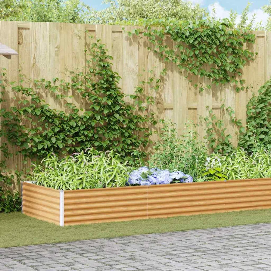 Jardinière surélevée 582 x 100 x 36 cm Acier galvanisé