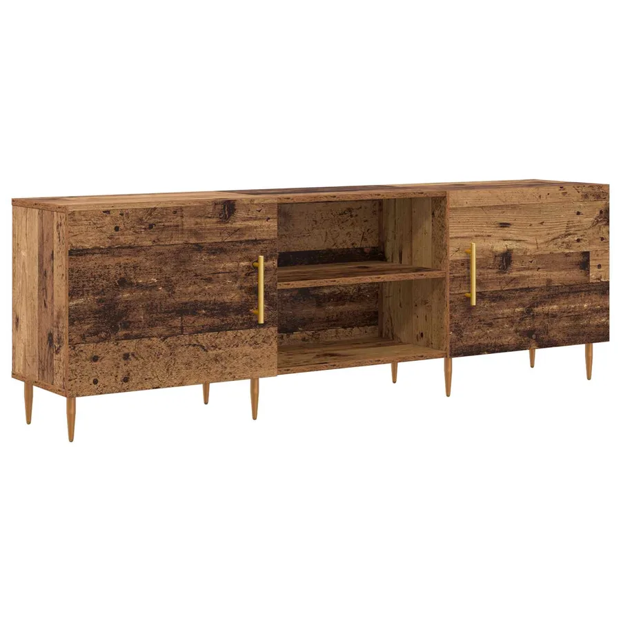 Meuble TV Bois ancien 150 x 30 x 50 cm Bois d'ingénierie - 2