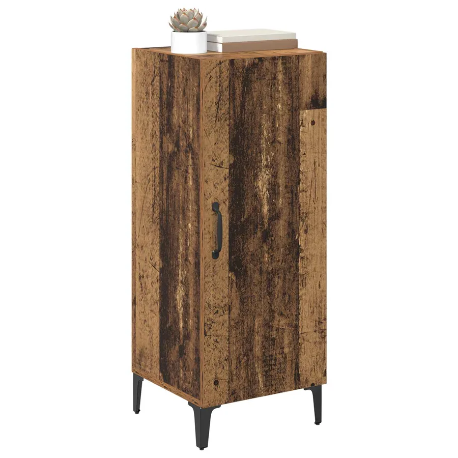 Buffet Bois ancien 34,5 x 34 x 90 cm Bois d'ingénierie - 3