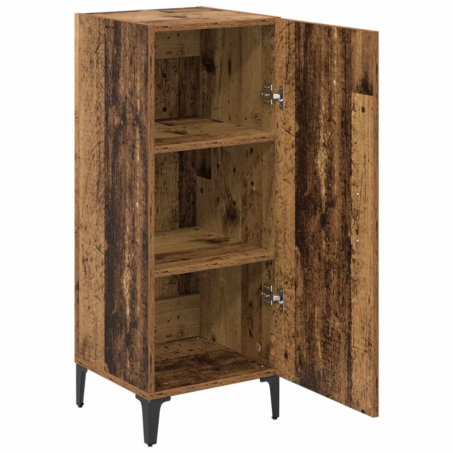 Buffet Bois ancien 34,5 x 34 x 90 cm Bois d'ingénierie - 5