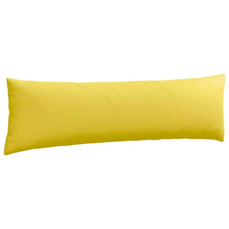 Coussins de canapé 2 pcs Jaune clair 145 x 40 cm tissu - 5
