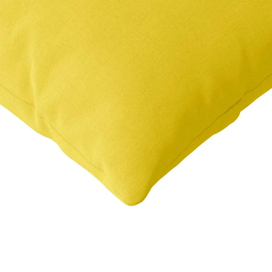 Coussins de canapé 2 pcs Jaune clair 145 x 40 cm tissu - 7