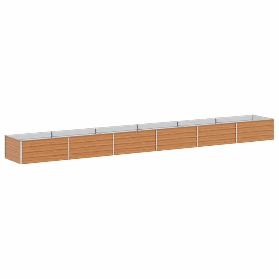 Jardinière surélevée Marron Clair 600 x 80 x 45 cm - 7