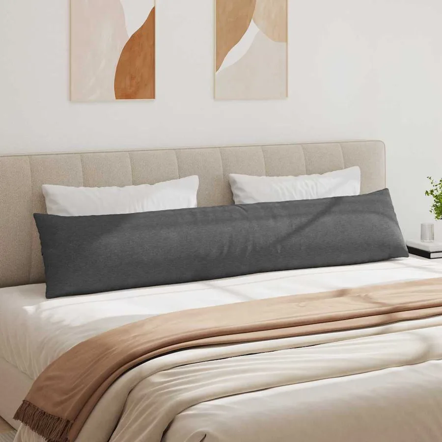 Coussins de canapé 2 pcs Gris foncé 200 x 40 cm - 4