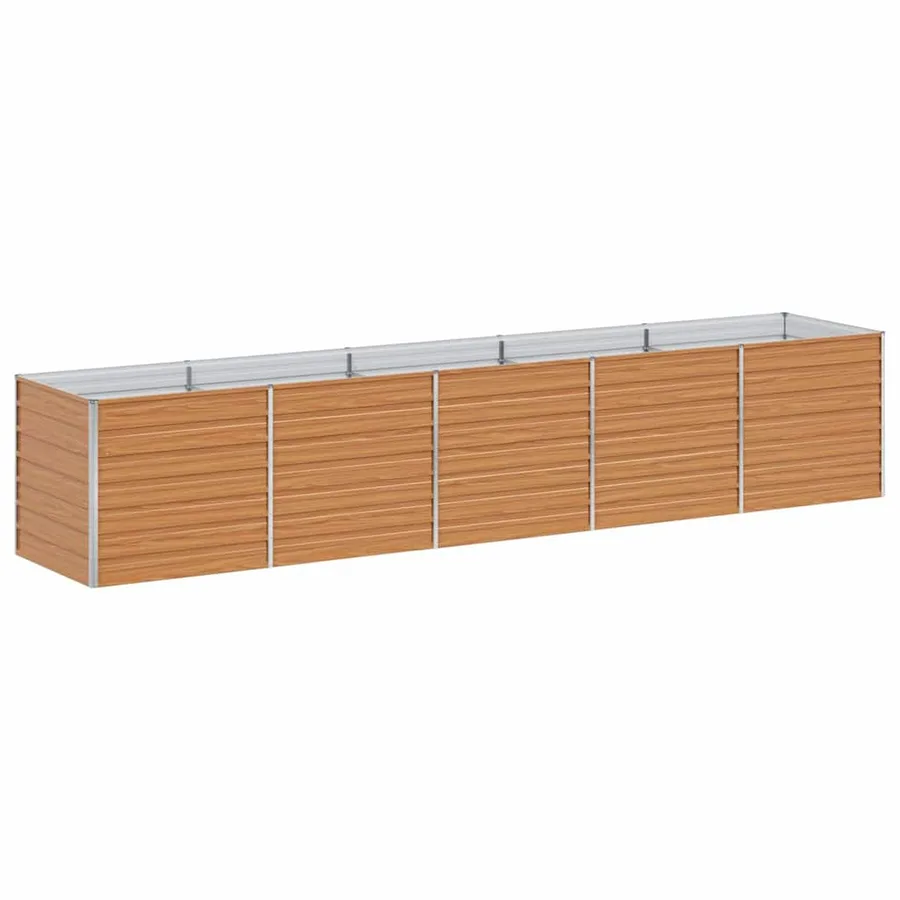 Jardinière surélevée Marron Clair 400 x 80 x 77 cm - 2