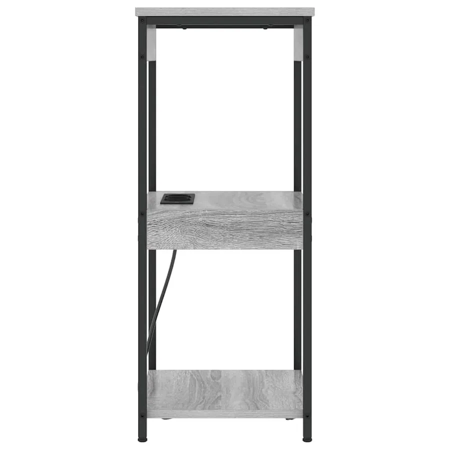 Cabinet de chevet Gris Sonoma 41 x 31 x 76 cm Bois d'ingénierie - 6