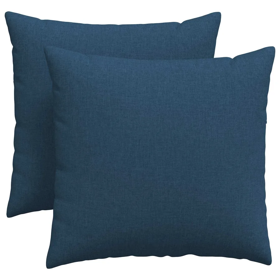 Coussins de canapé 2 pcs Bleu 45 x 45 cm tissu - 2