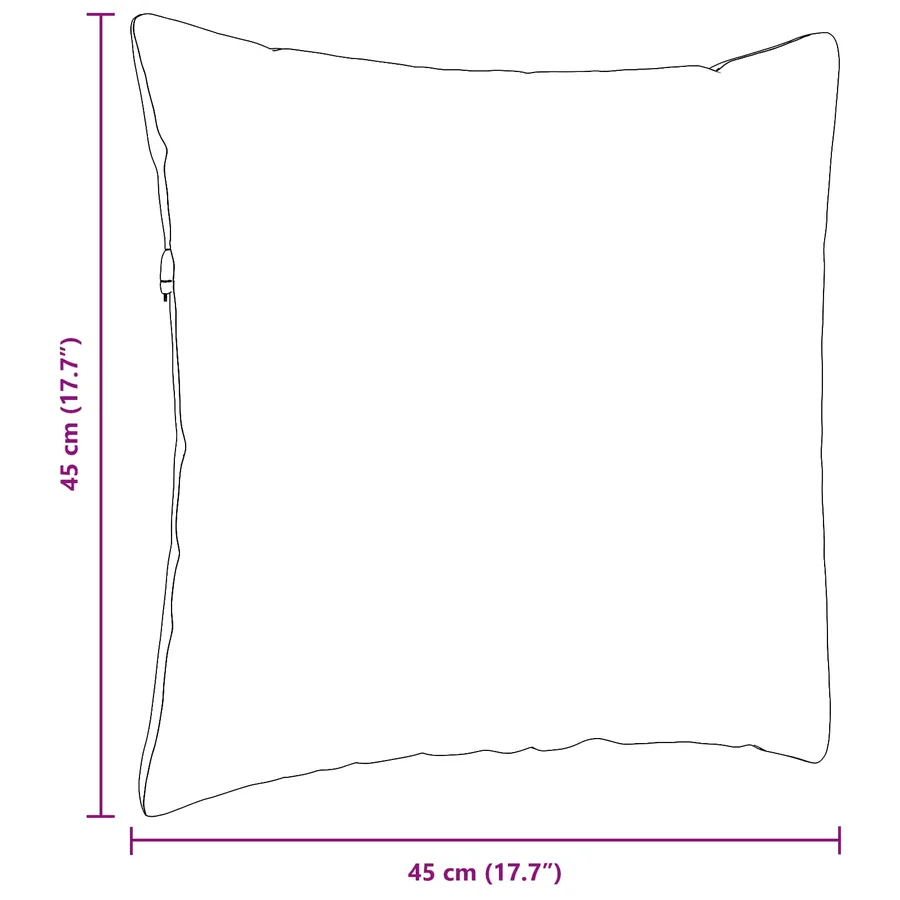 Coussins de canapé 2 pcs Bleu 45 x 45 cm tissu - 9