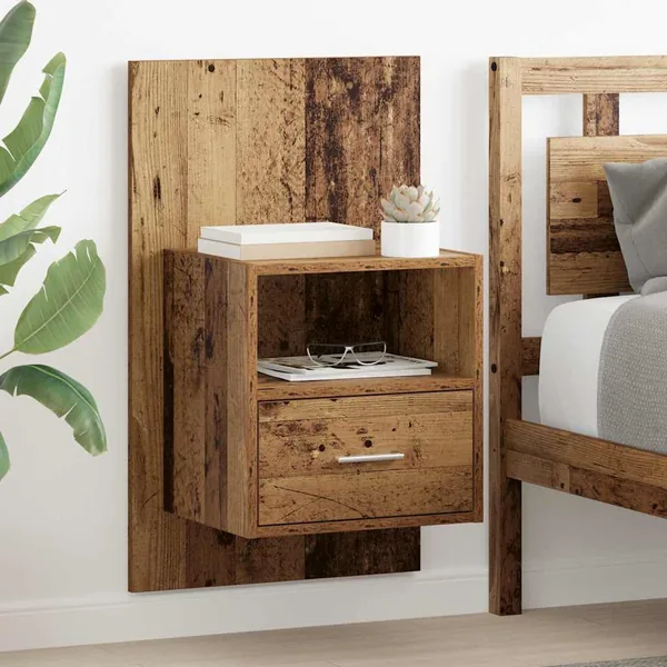 Cabinet de chevet 2 pcs Bois ancien 50 x 32.5 x 80cm