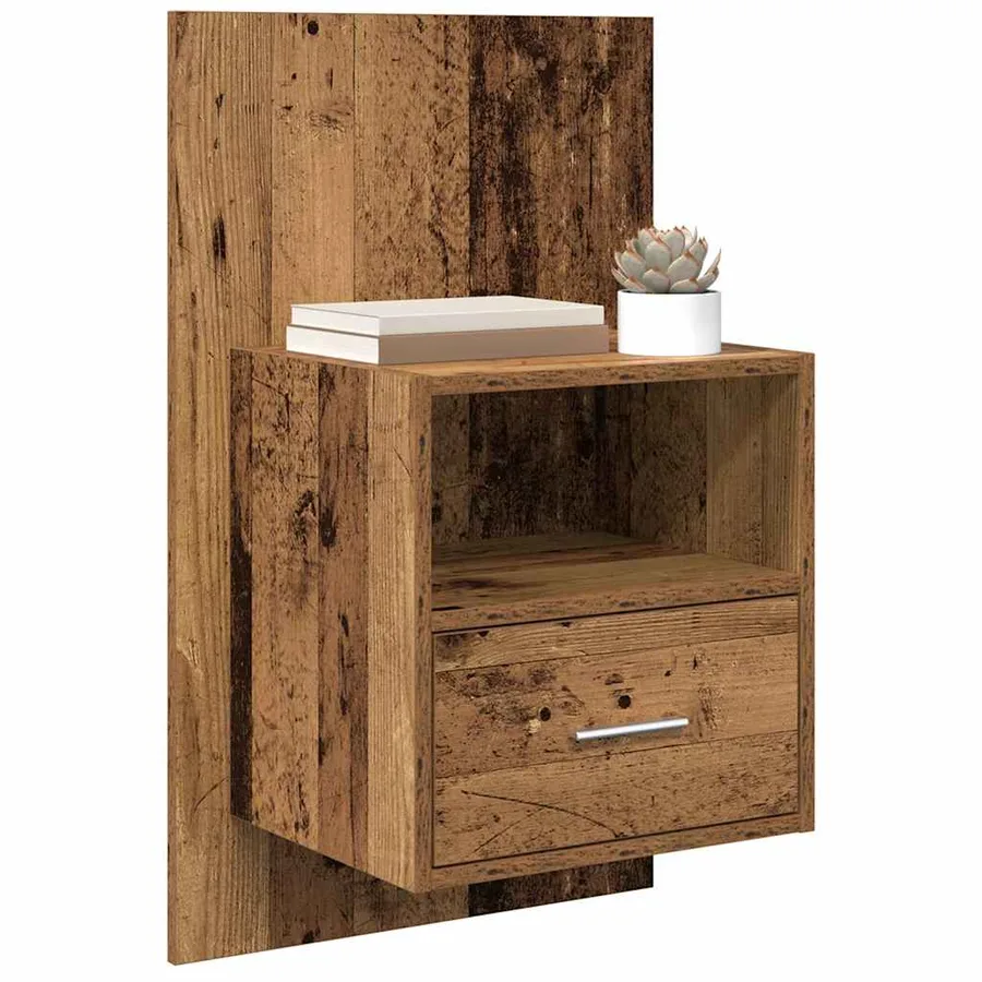Cabinet de chevet 2 pcs Bois ancien 50 x 32.5 x 80cm - 3