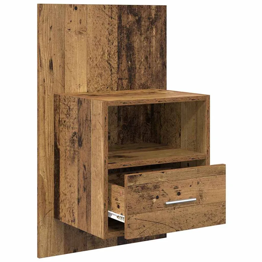 Cabinet de chevet 2 pcs Bois ancien 50 x 32.5 x 80cm - 5
