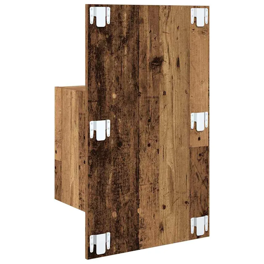 Cabinet de chevet 2 pcs Bois ancien 50 x 32.5 x 80cm - 9