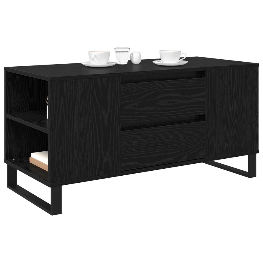 Table basse Chêne noir 102 x 44,5 x 50 cm Bois d'ingénierie - 3